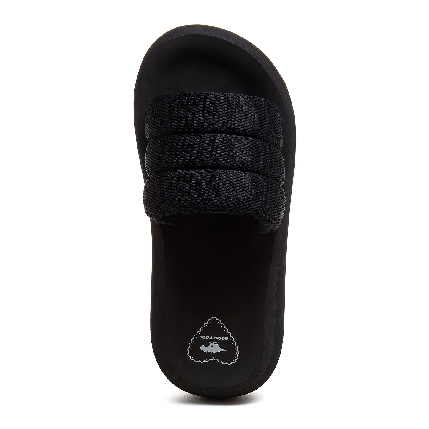 Splash Black Platform Slide Sandals