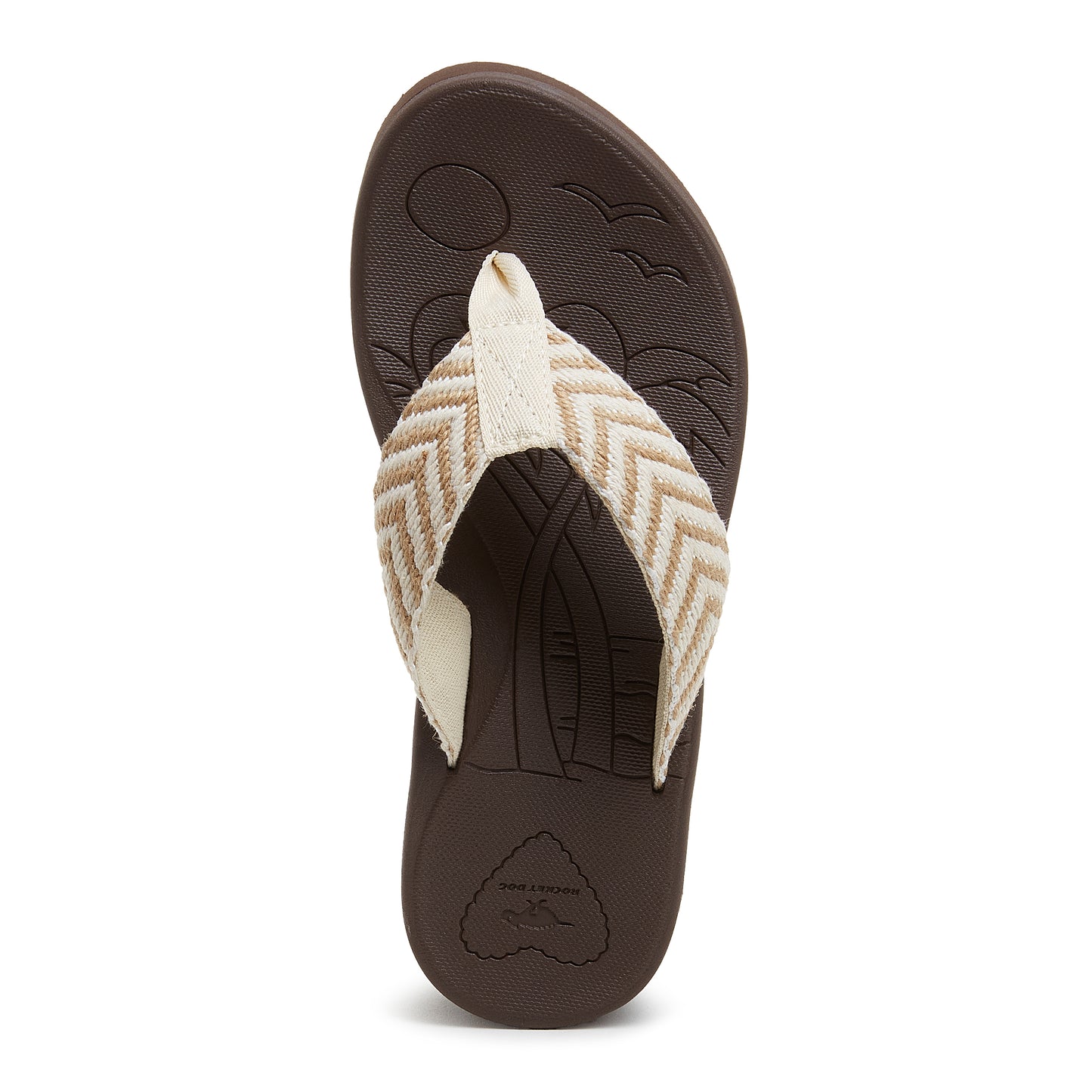 Tizzy Natural Platform Flip-Flops