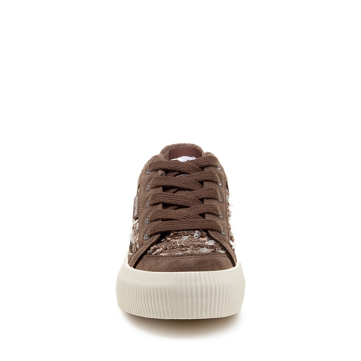 Cheery Brown Sequin Trainers