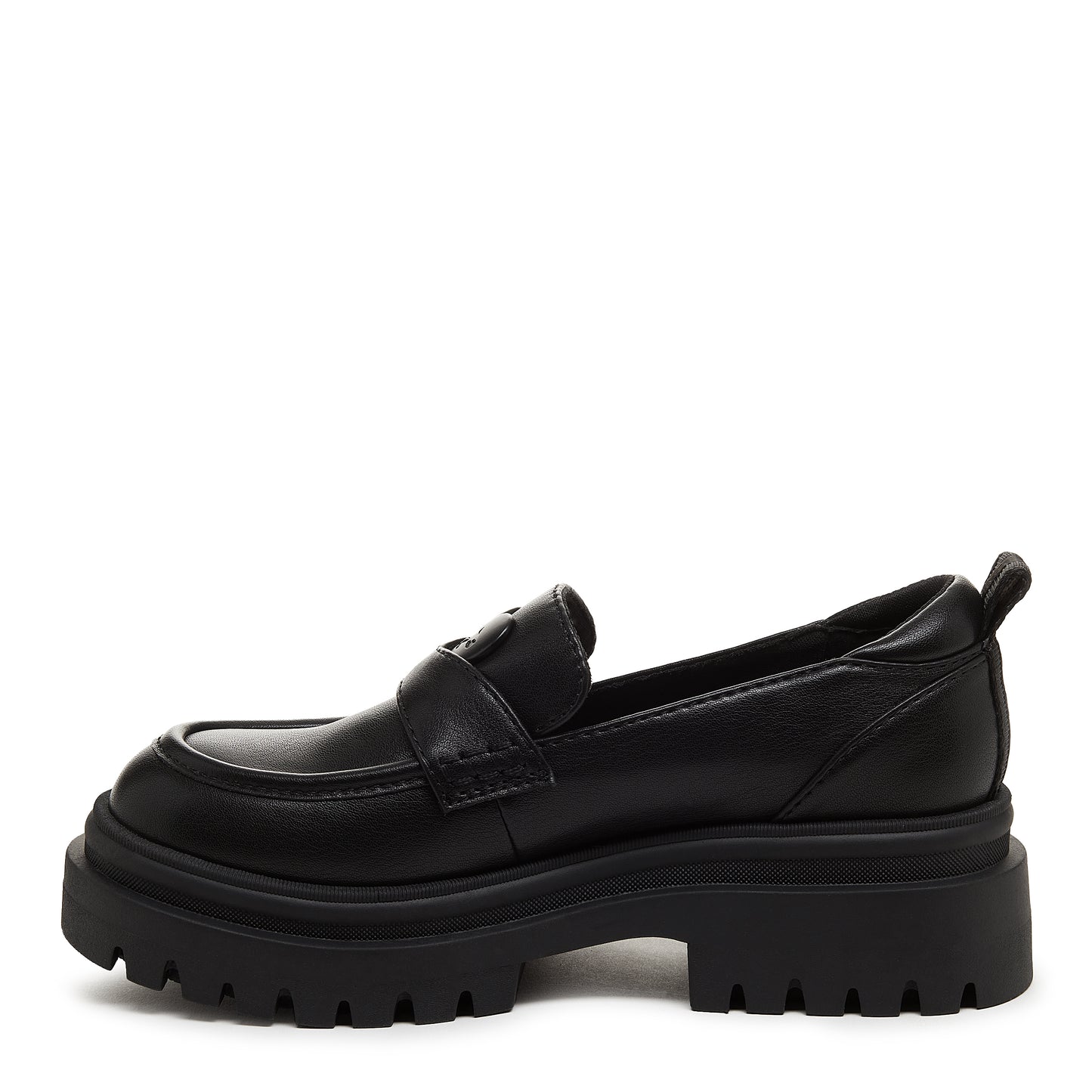 Dandy Black Platform Loafers