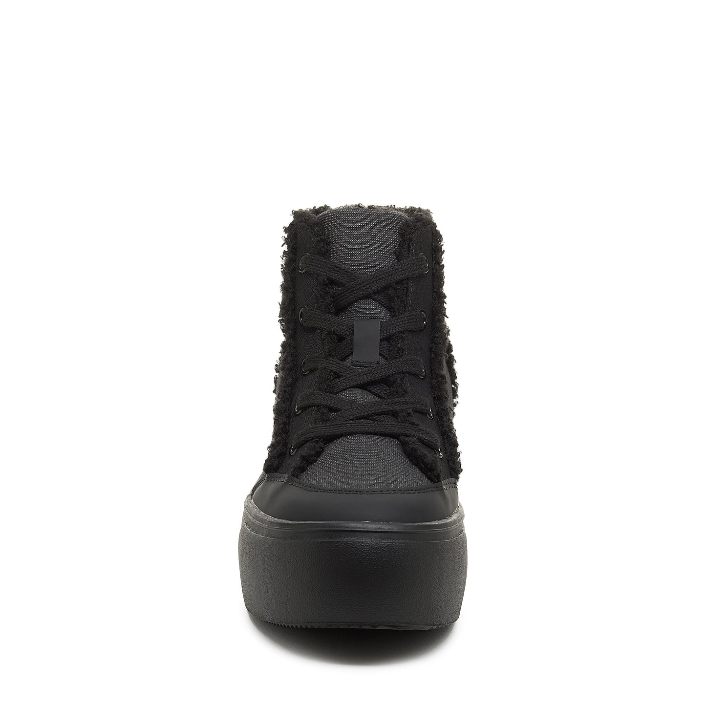 Flair Black Patchwork Platform Trainers