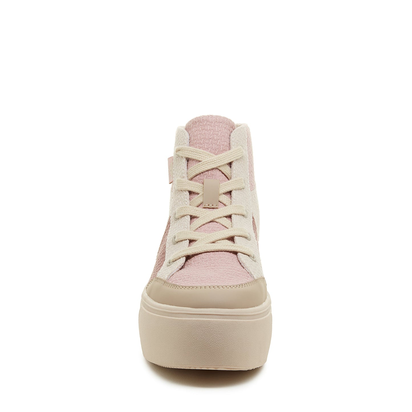 Flair Pink Patchwork Platform Trainers