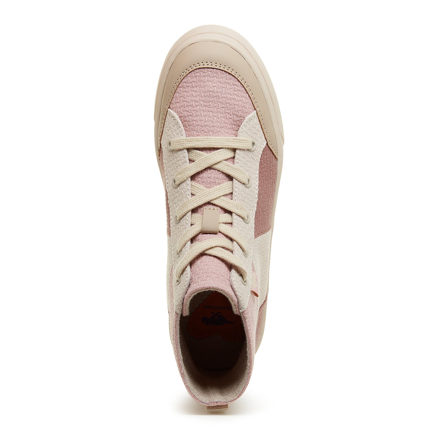 Flair Pink Patchwork Platform Trainers