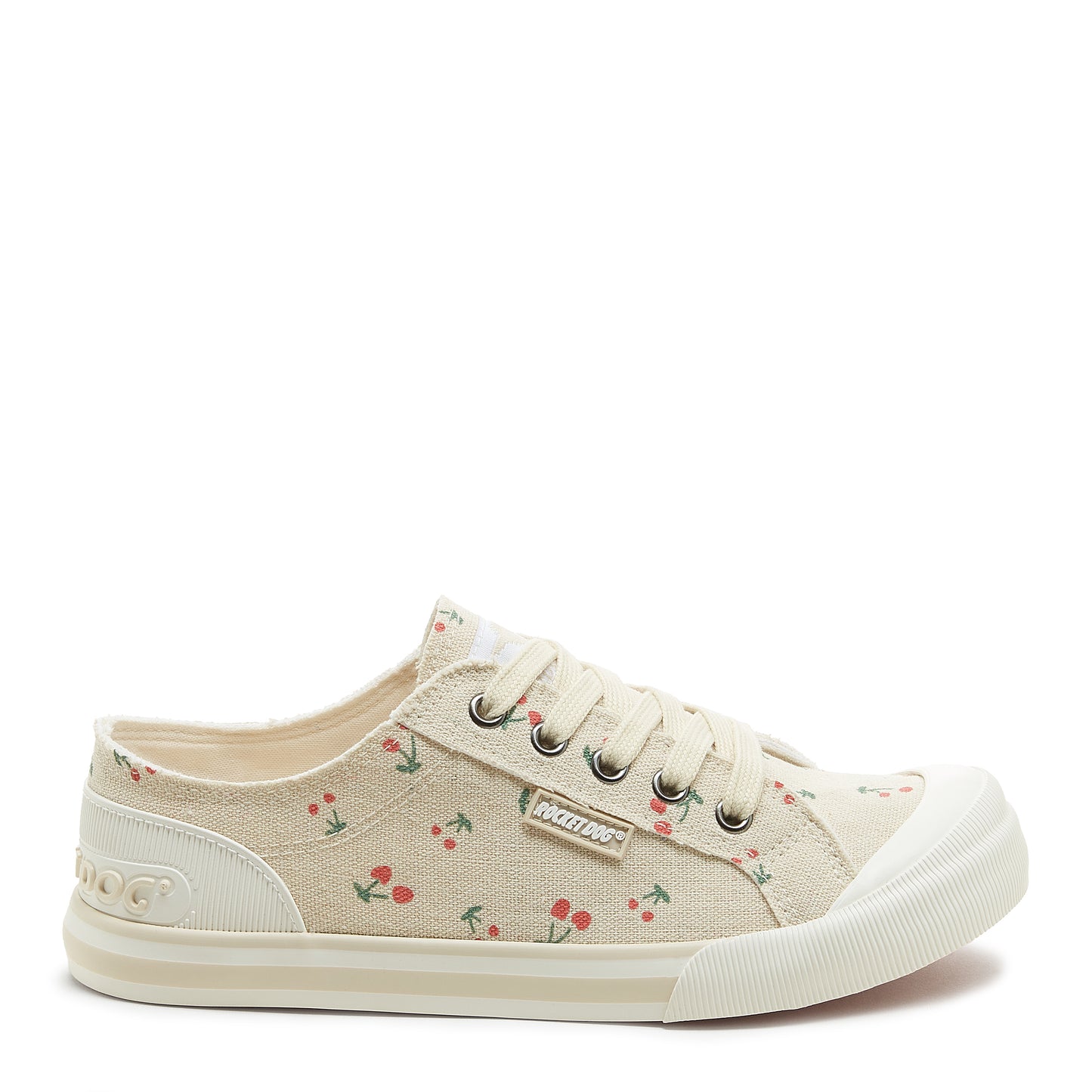 Jazzin Recycled Cotton Cherry Print Trainers