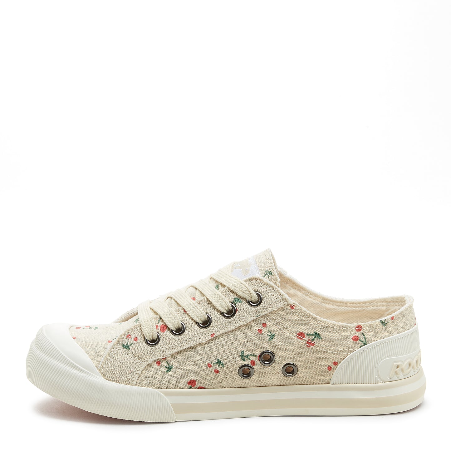 Jazzin Recycled Cotton Cherry Print Trainers