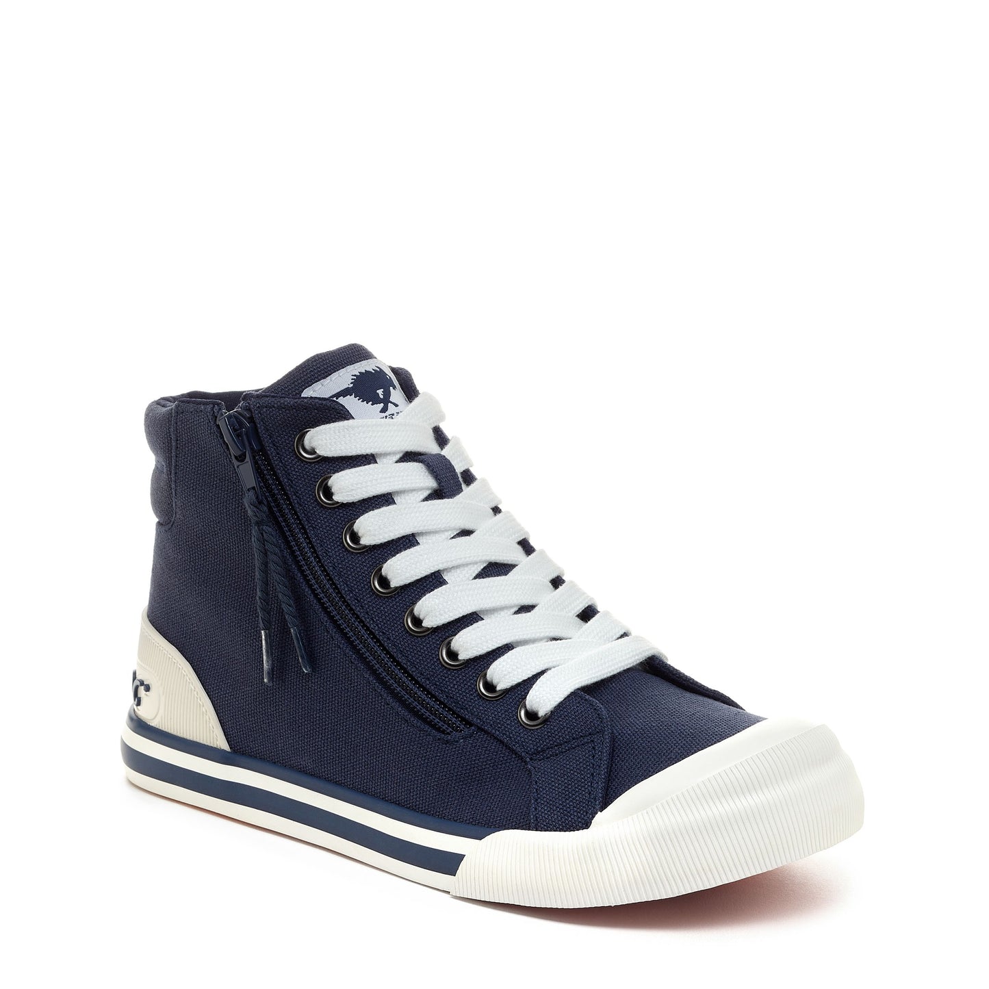 Jazzin Navy High Top Trainers