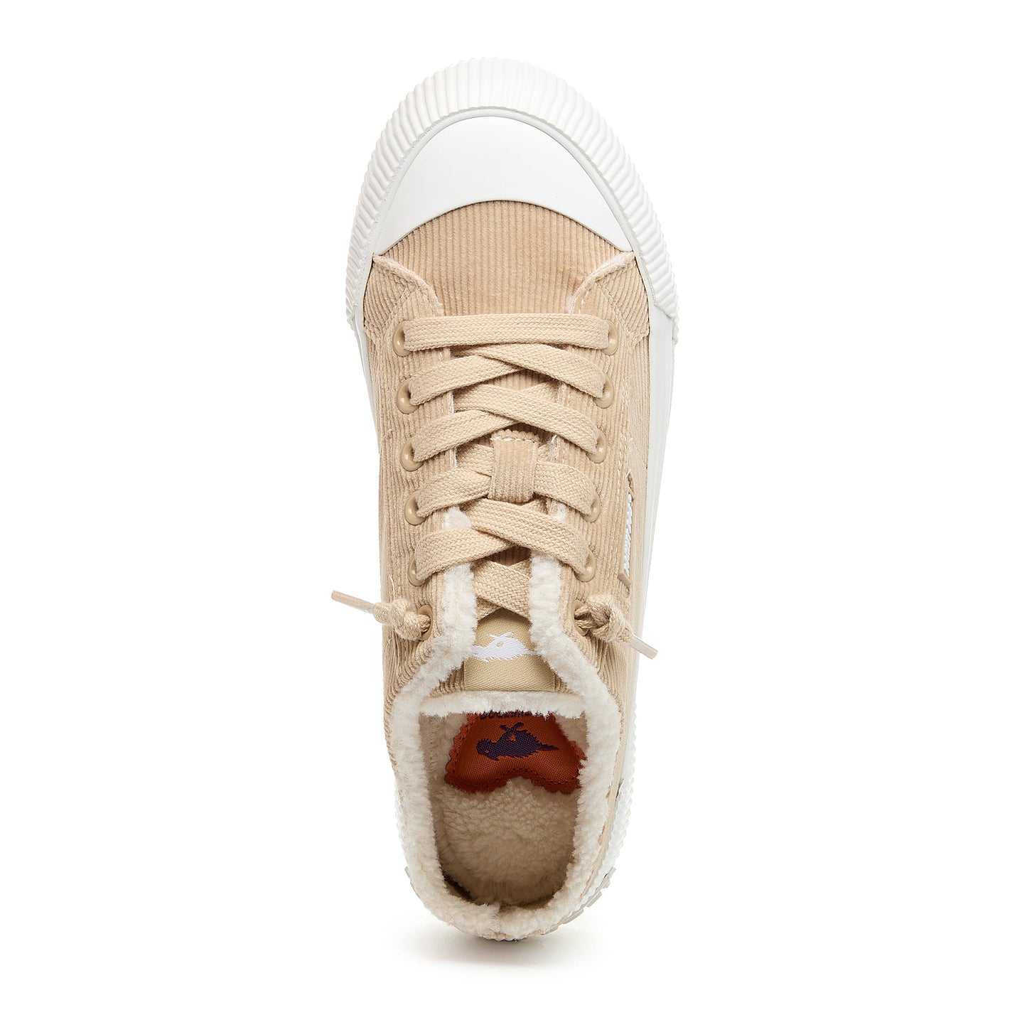 Cheery Natural Corduroy Mule Trainers
