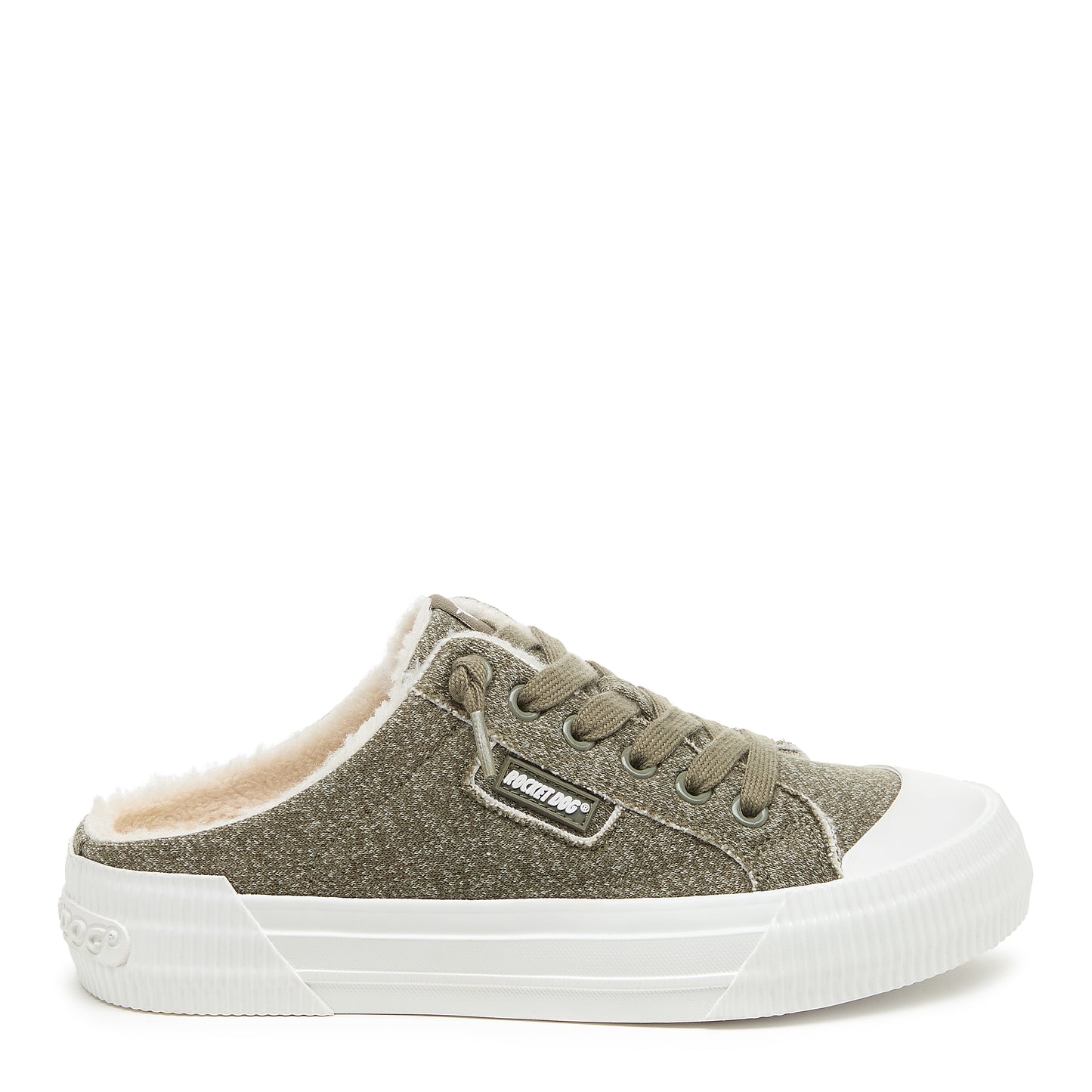 Cheery Olive Mule Trainers