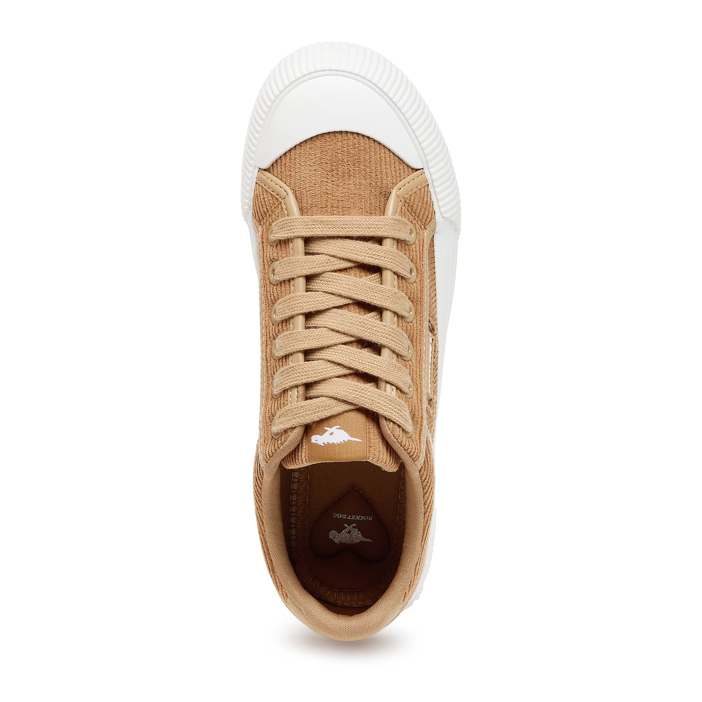 Cheery Tan Corduroy Trainers
