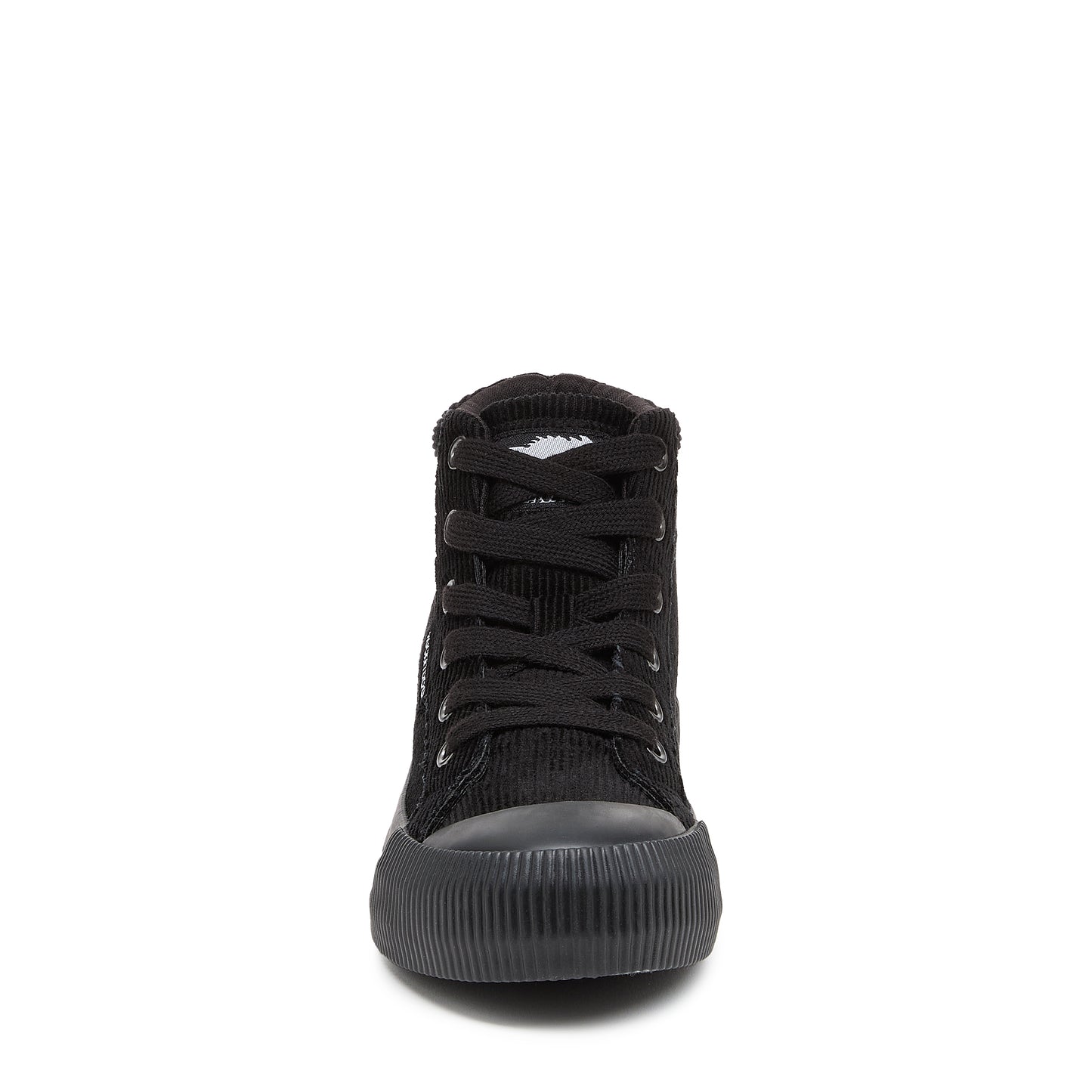 Cheery Black Corduroy High-top Trainers