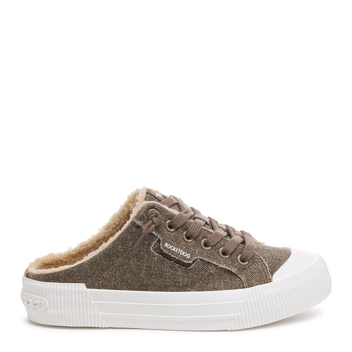 Cheery Taupe Mule Trainers