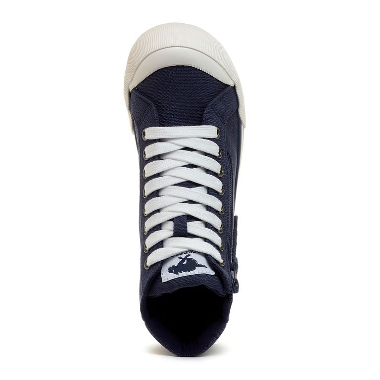 Jazzin Navy High Top Trainers