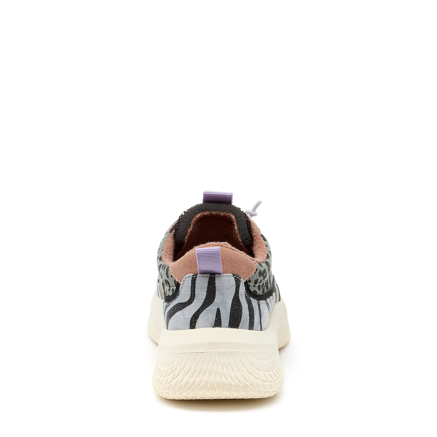 Gravel Leopard/Zebra Print Slip-On Trainers