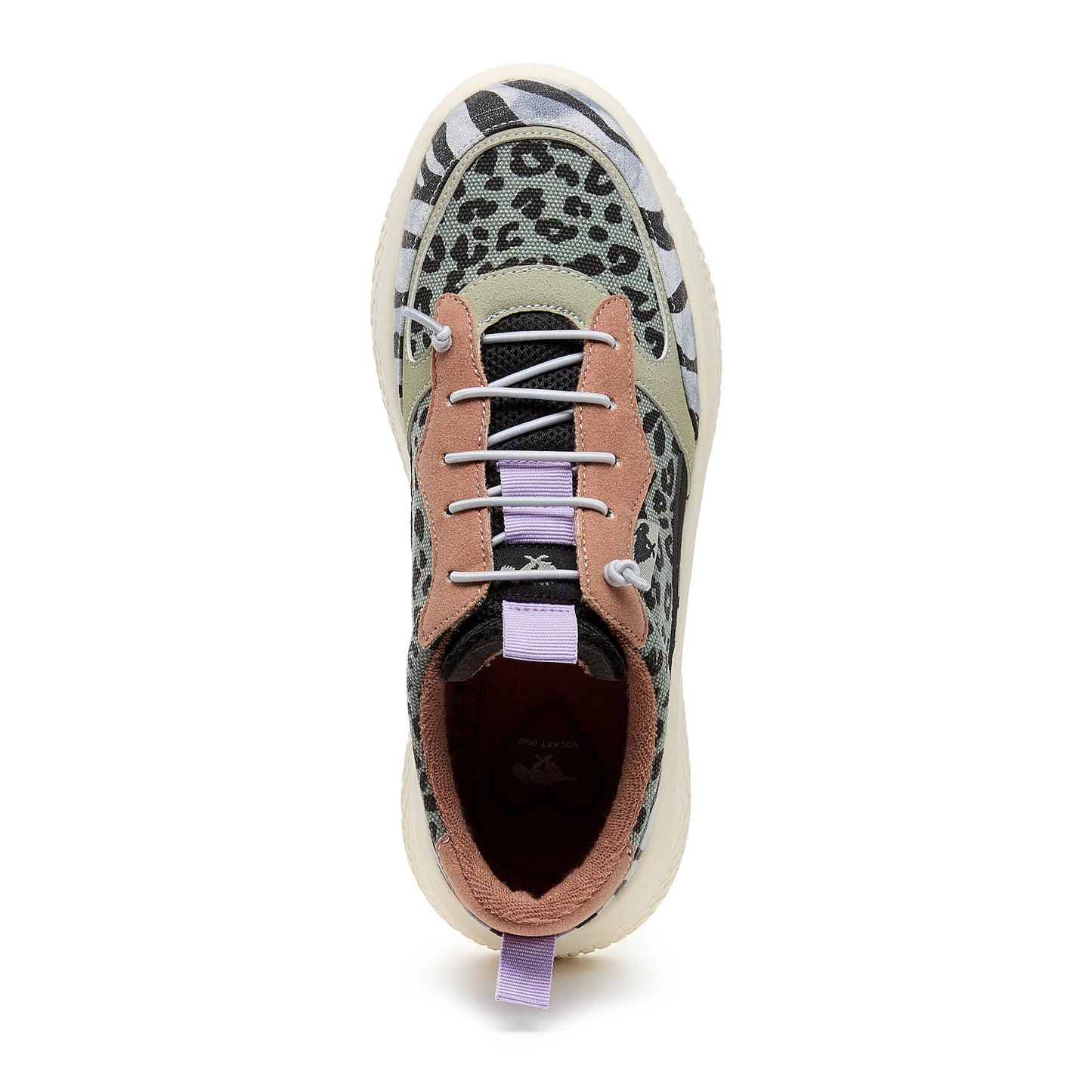 Gravel Leopard/Zebra Print Slip-On Trainers