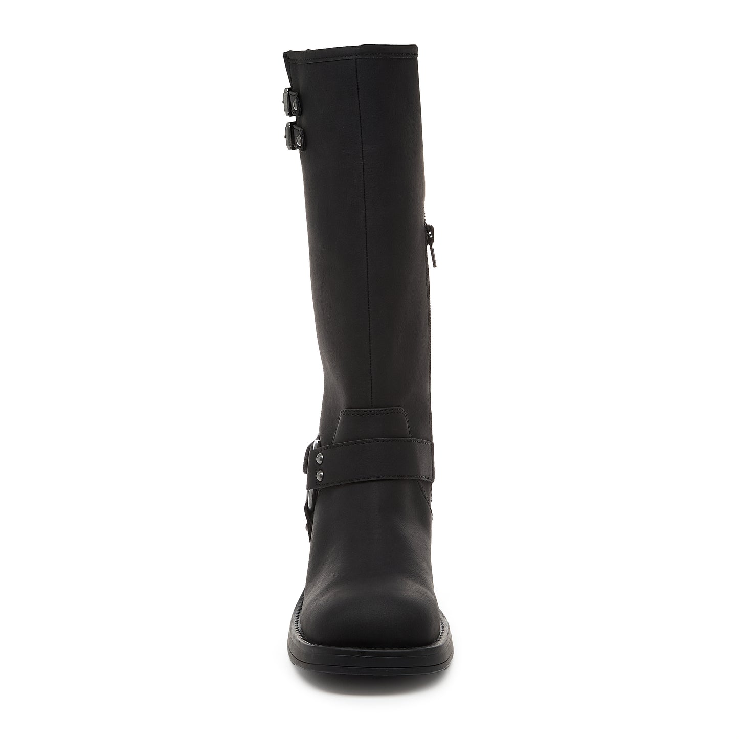 Nash Black Tall Biker Boots