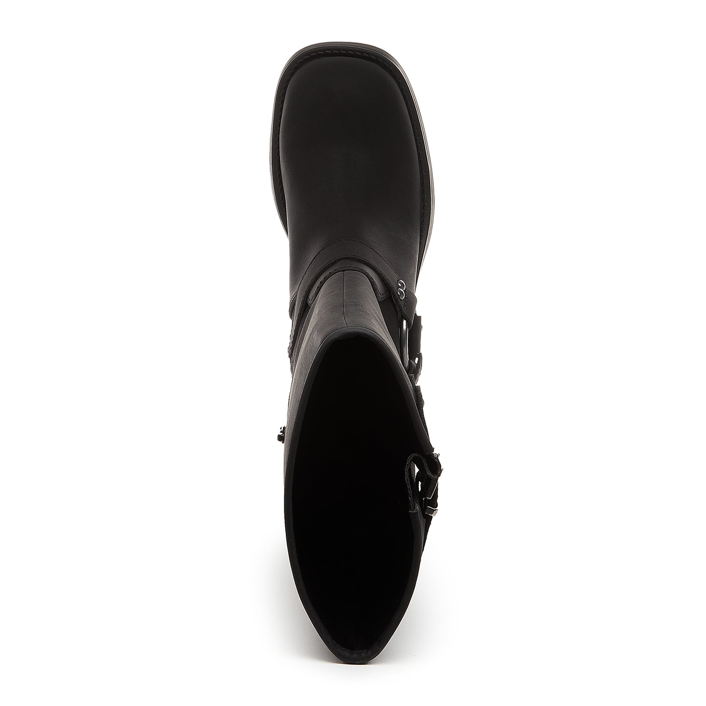 Nash Black Tall Biker Boots