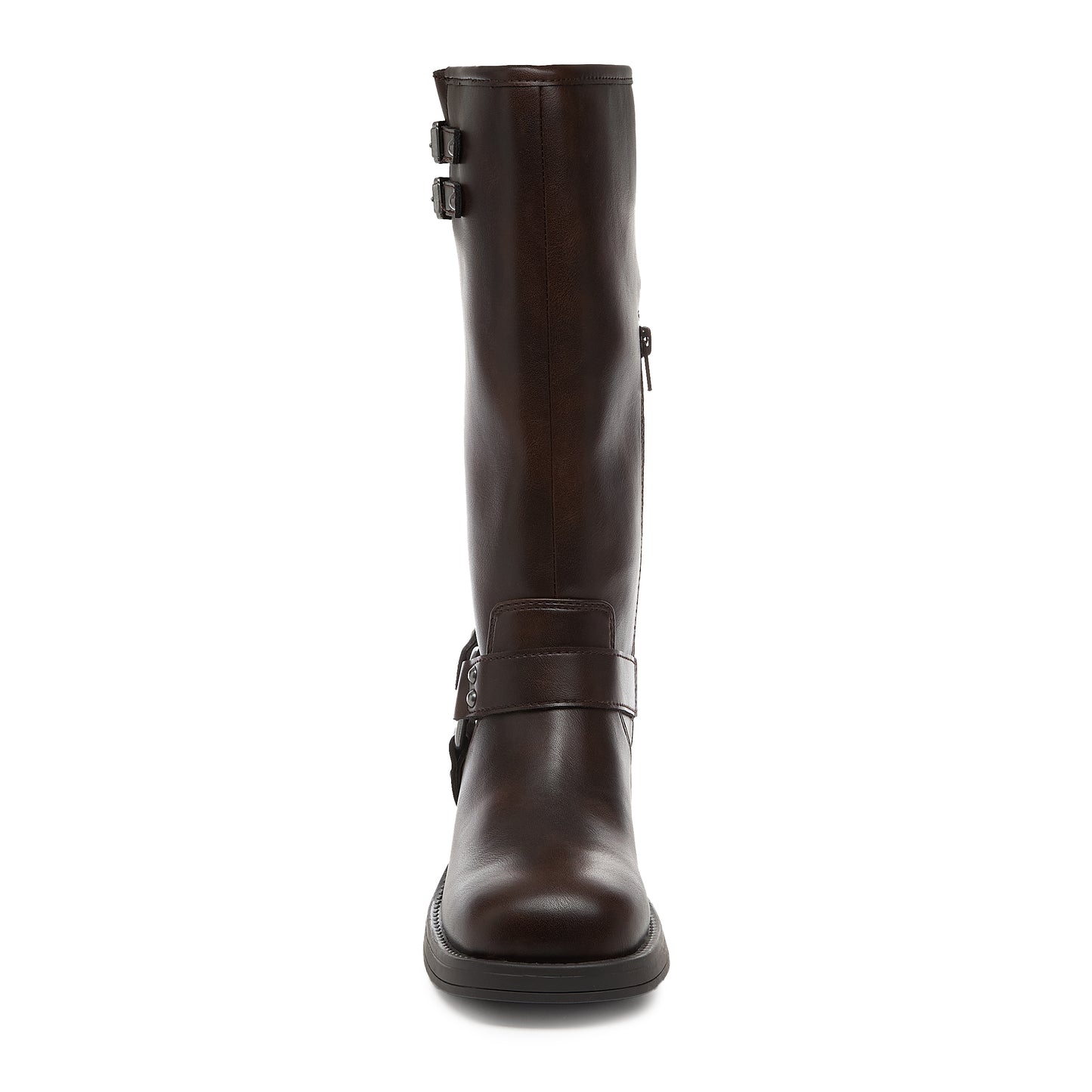 Nash Brown Tall Biker Boots