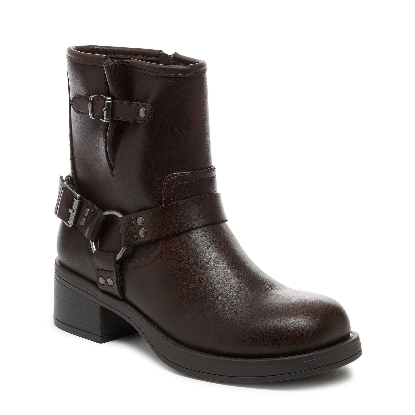 Nino Brown Biker Boots