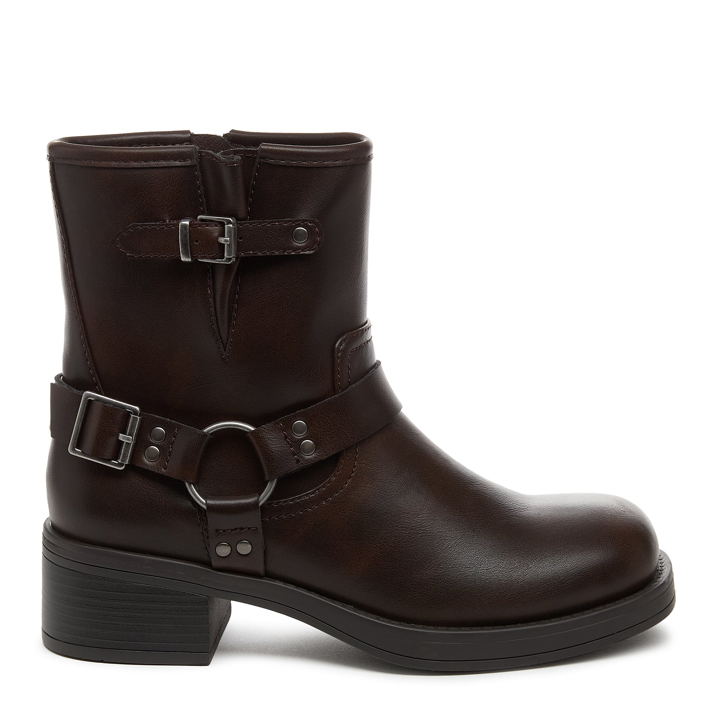 Nino Brown Biker Boots