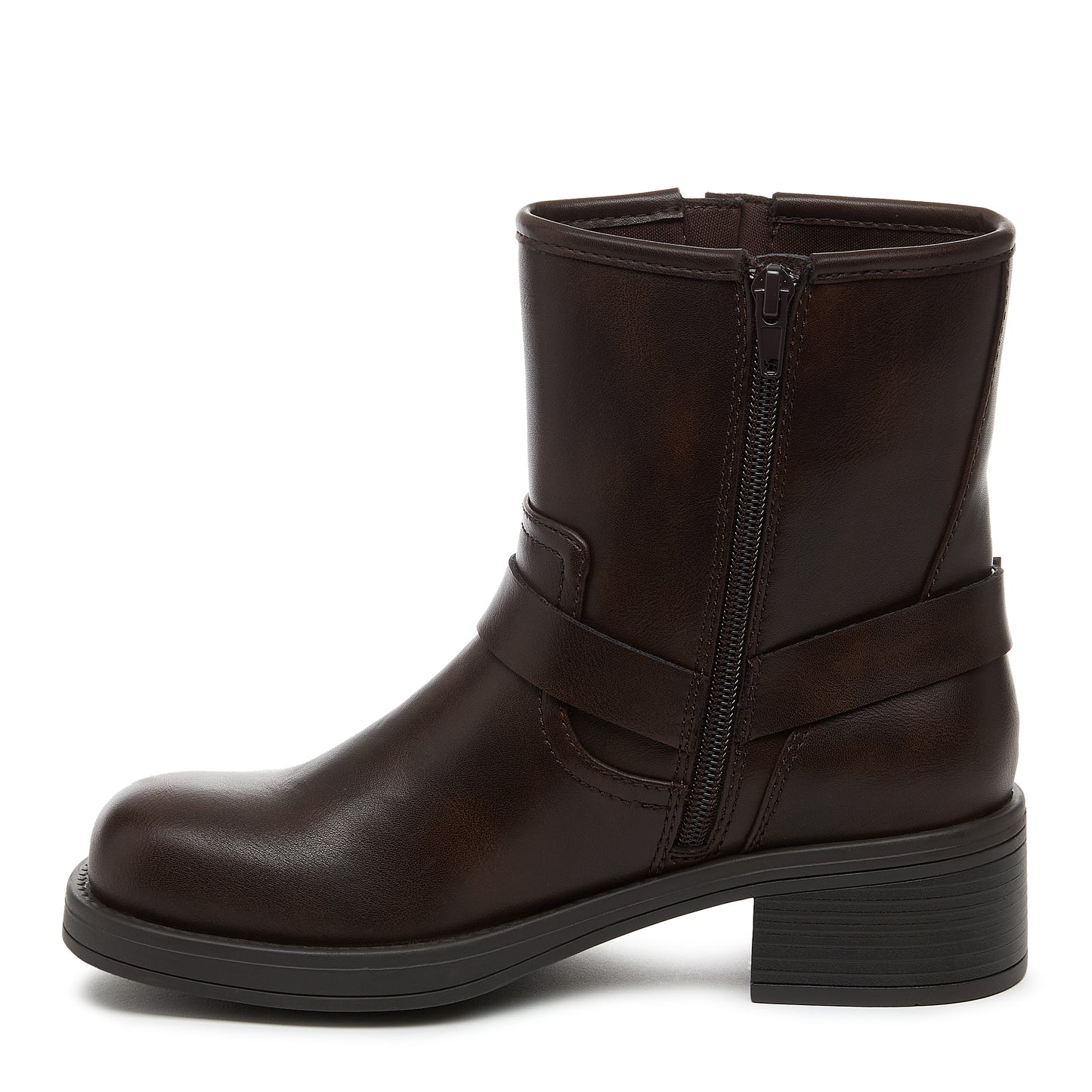 Nino Brown Biker Boots