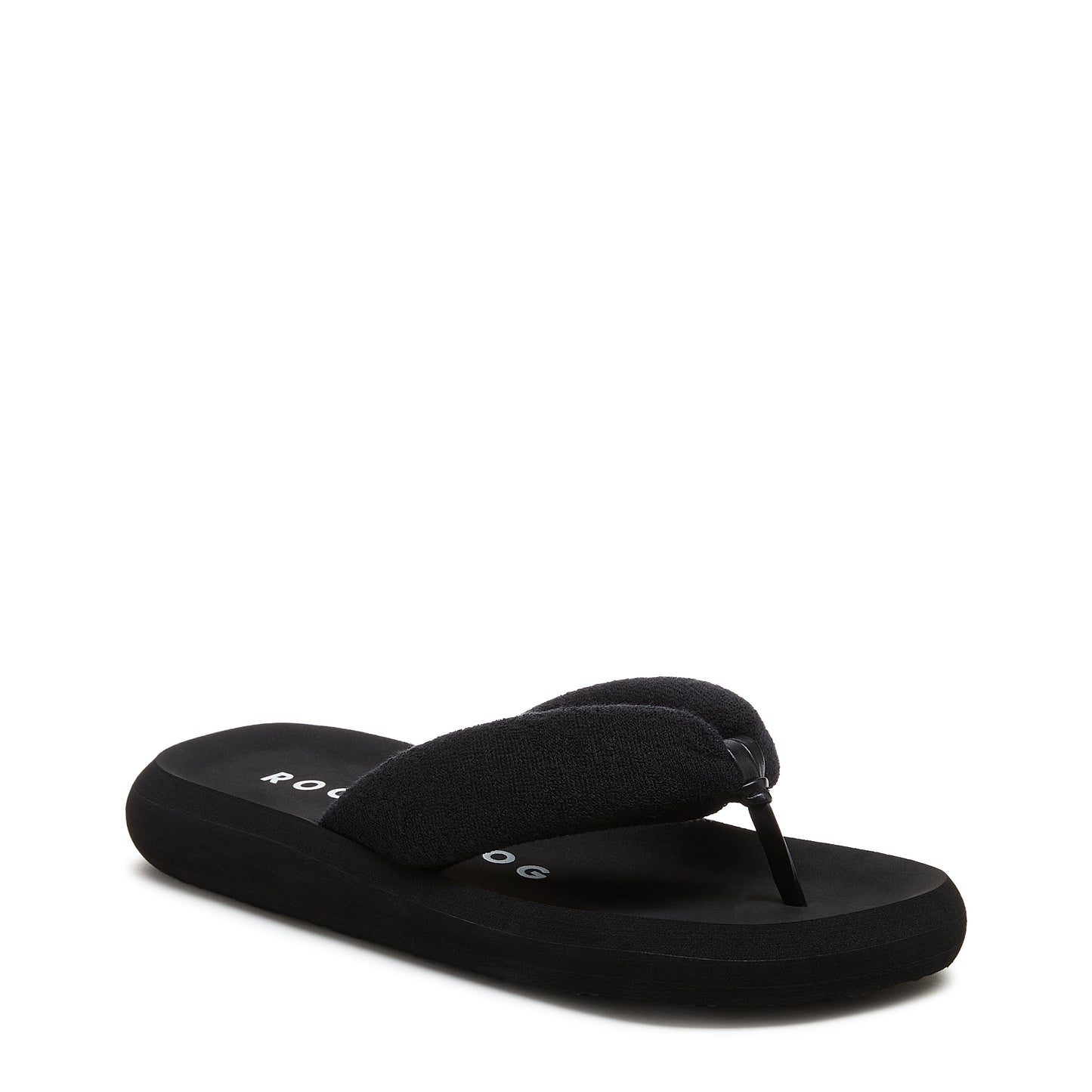 Sunset Puff Black Flip-Flops