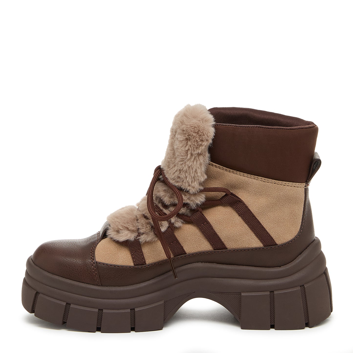 Tiger Taupe Chunky Boots