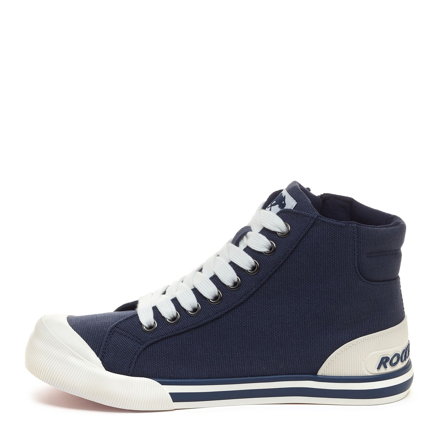 Jazzin Navy High Top Trainers