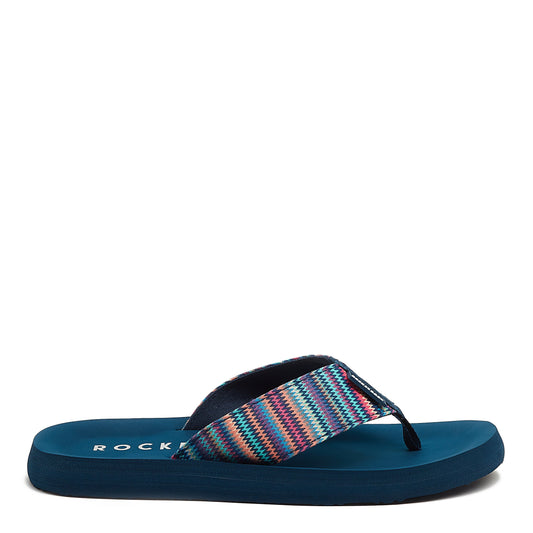Rocket Dog | Adios Blue Zig Zag Flip Flops