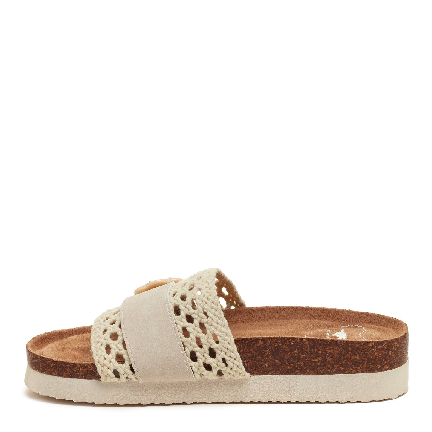 Alma Natural Crochet Strap Sandals