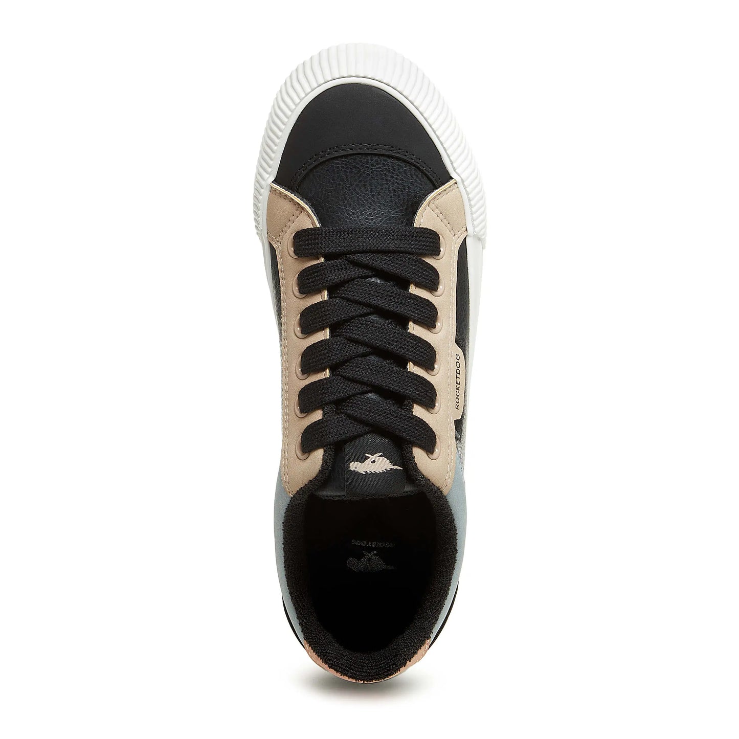 Cheery Black Color Block Trainers