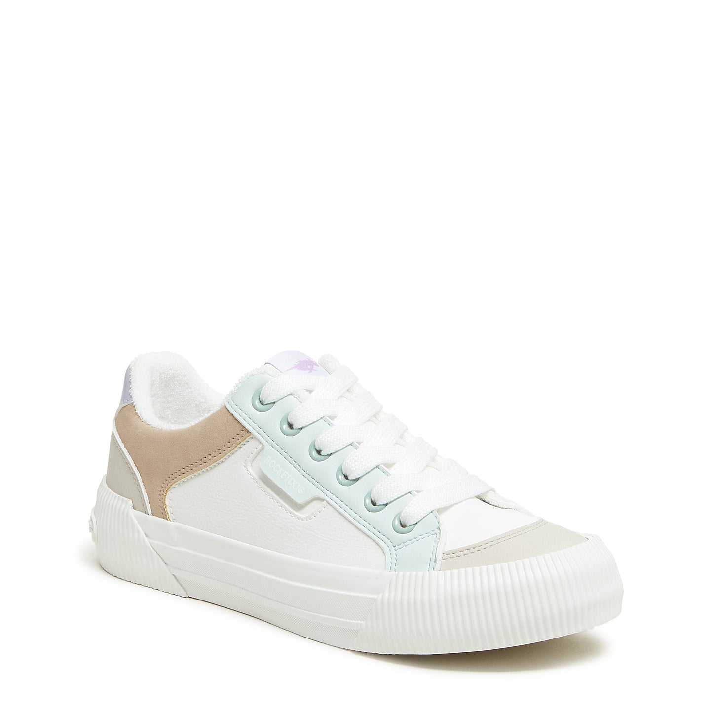 Cheery White Color Block Trainers