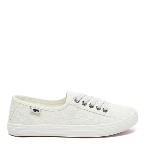 Chow Chow White Elsie Eyelet Trainers