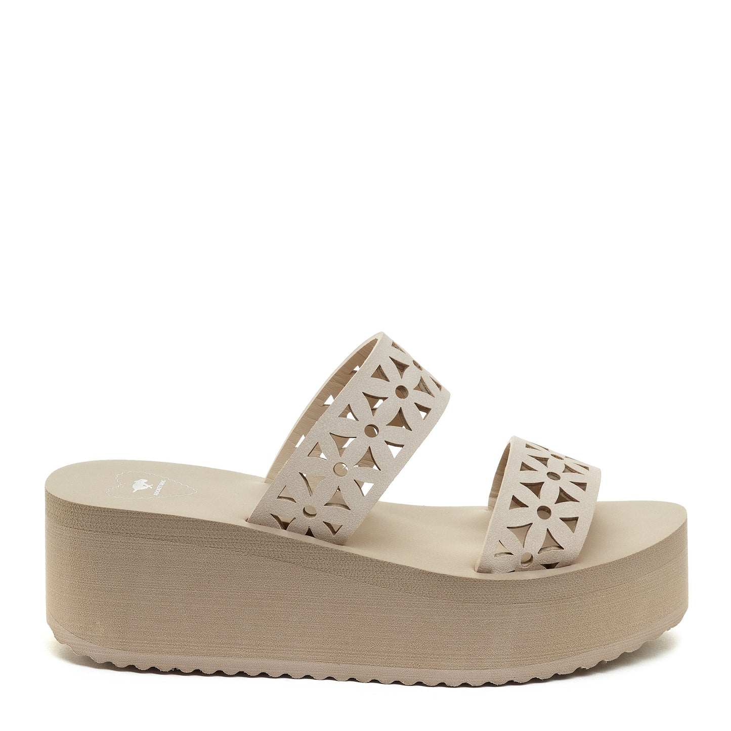 Hippy Natural Cutout Wedge Sandal