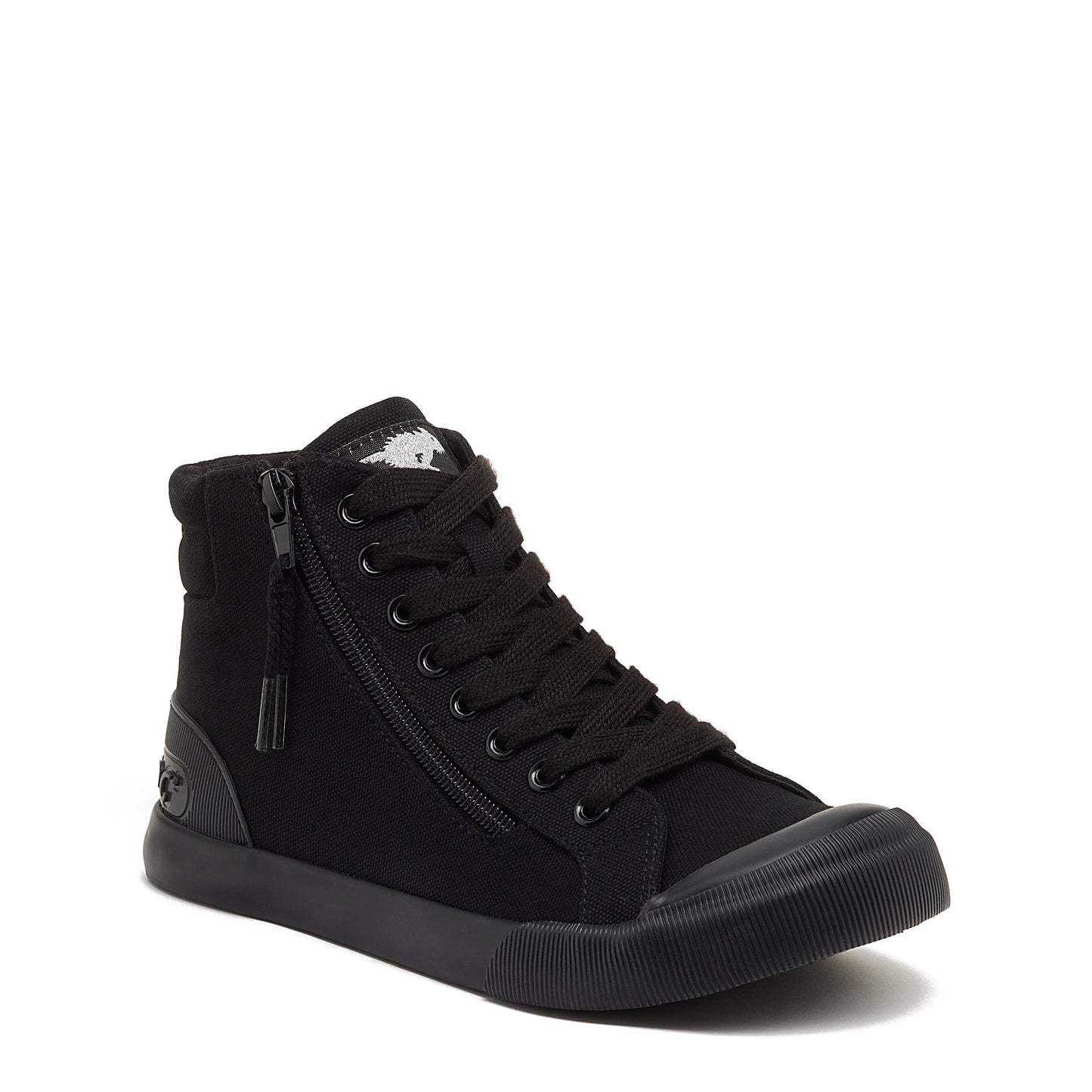 Jazzin All Black High Top Trainer | Rocket Dog