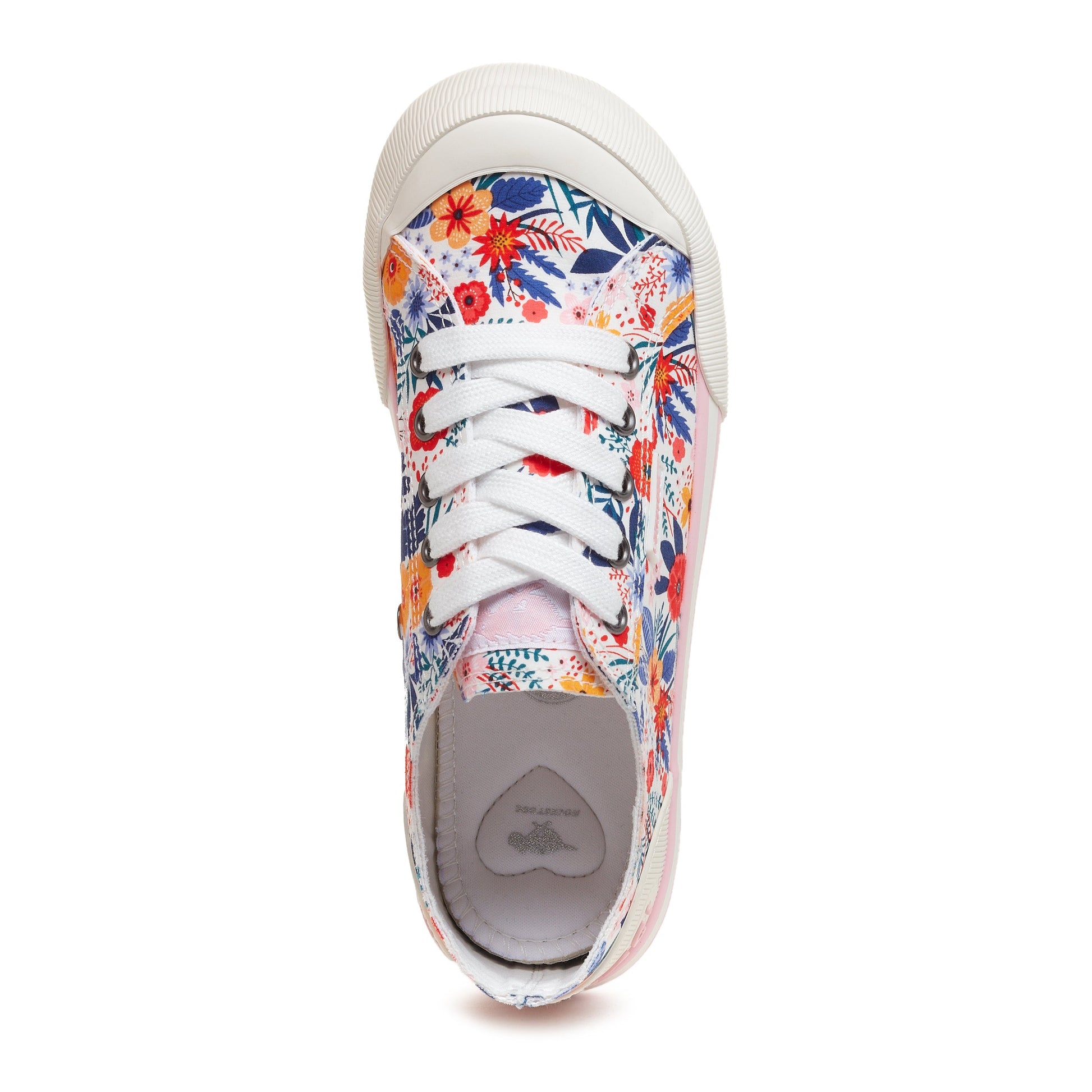 Jazzin White Multi Trainers