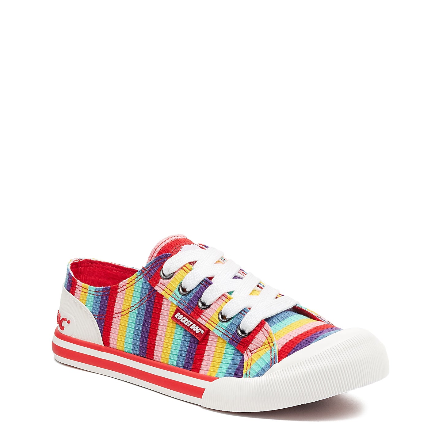 Jazzin Red Rollo Stripe Trainer