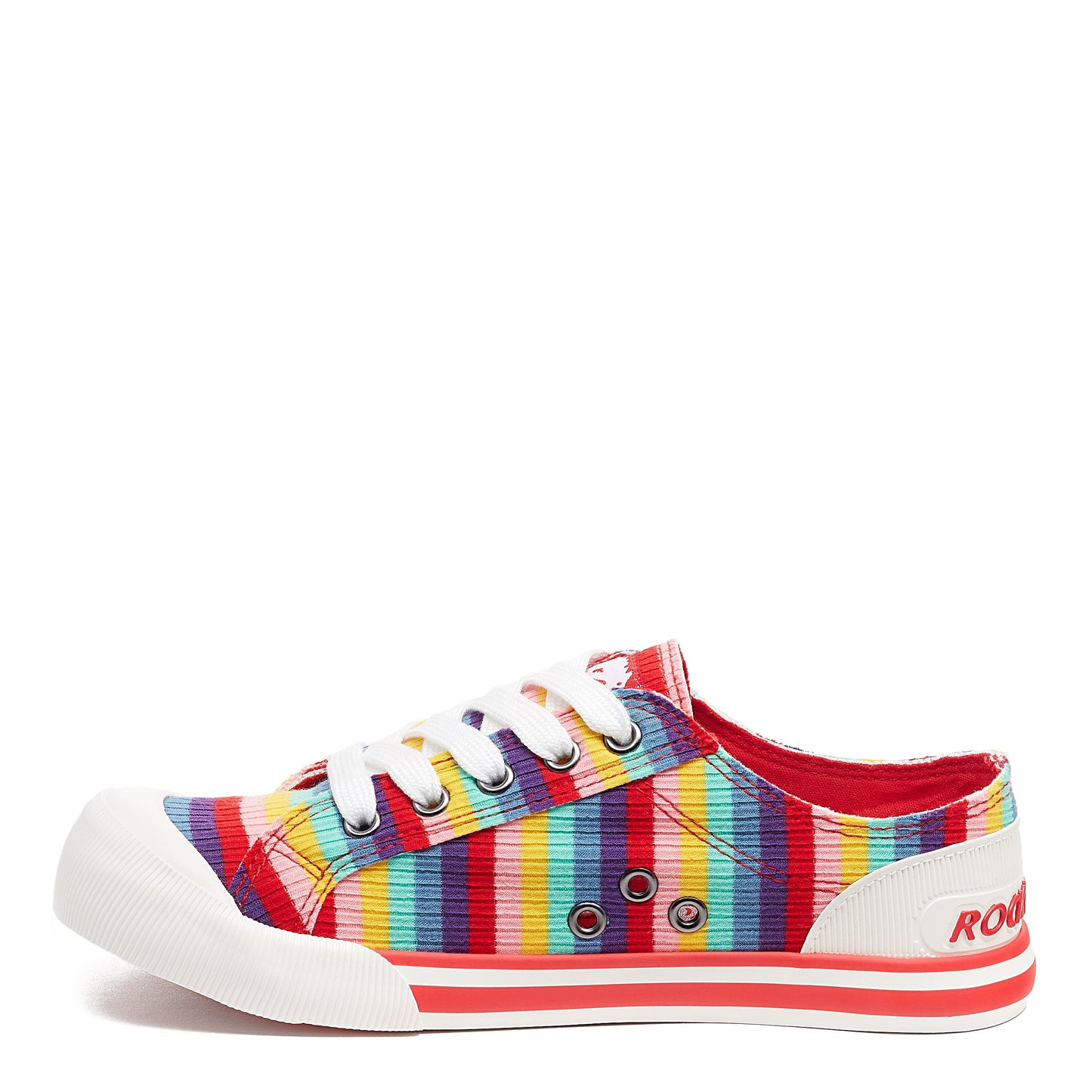 Jazzin Red Rollo Stripe Trainer