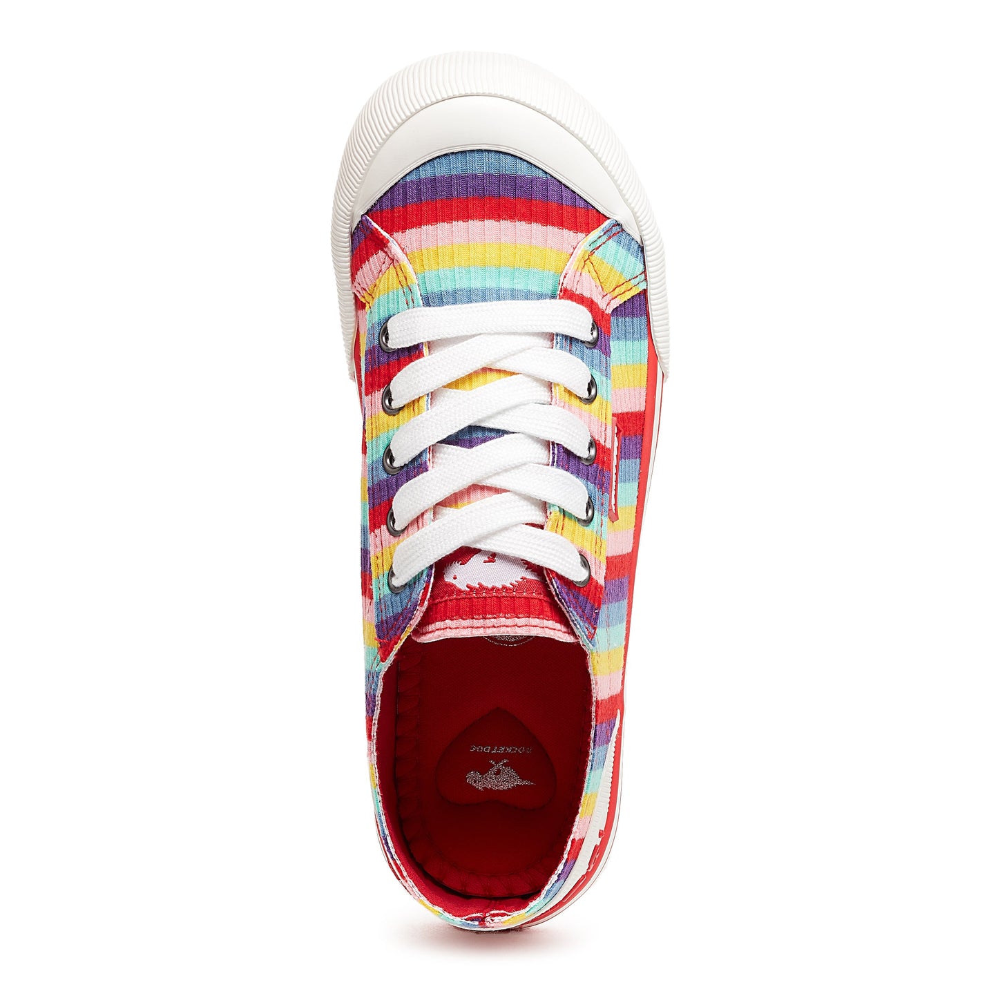 Jazzin Red Rollo Stripe Trainer