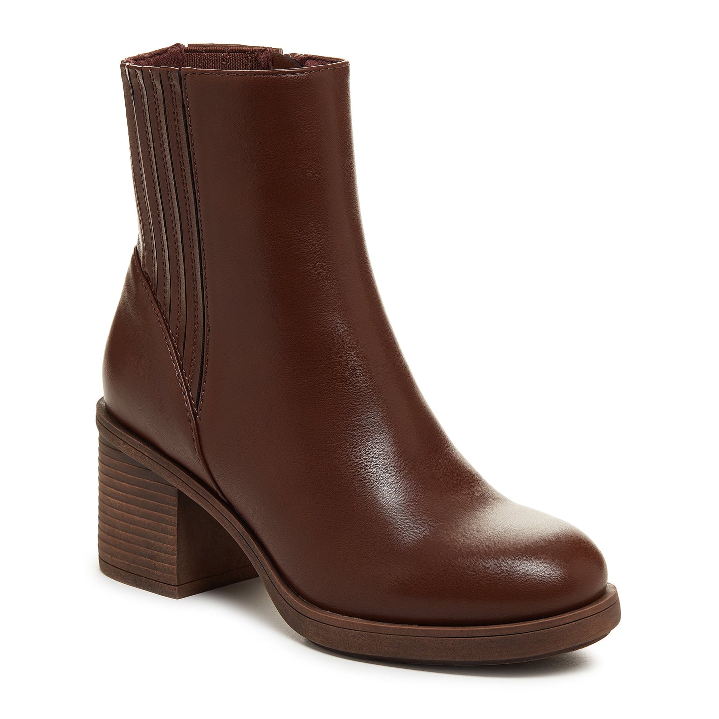 Sonora Brown Platform Chelsea Boots