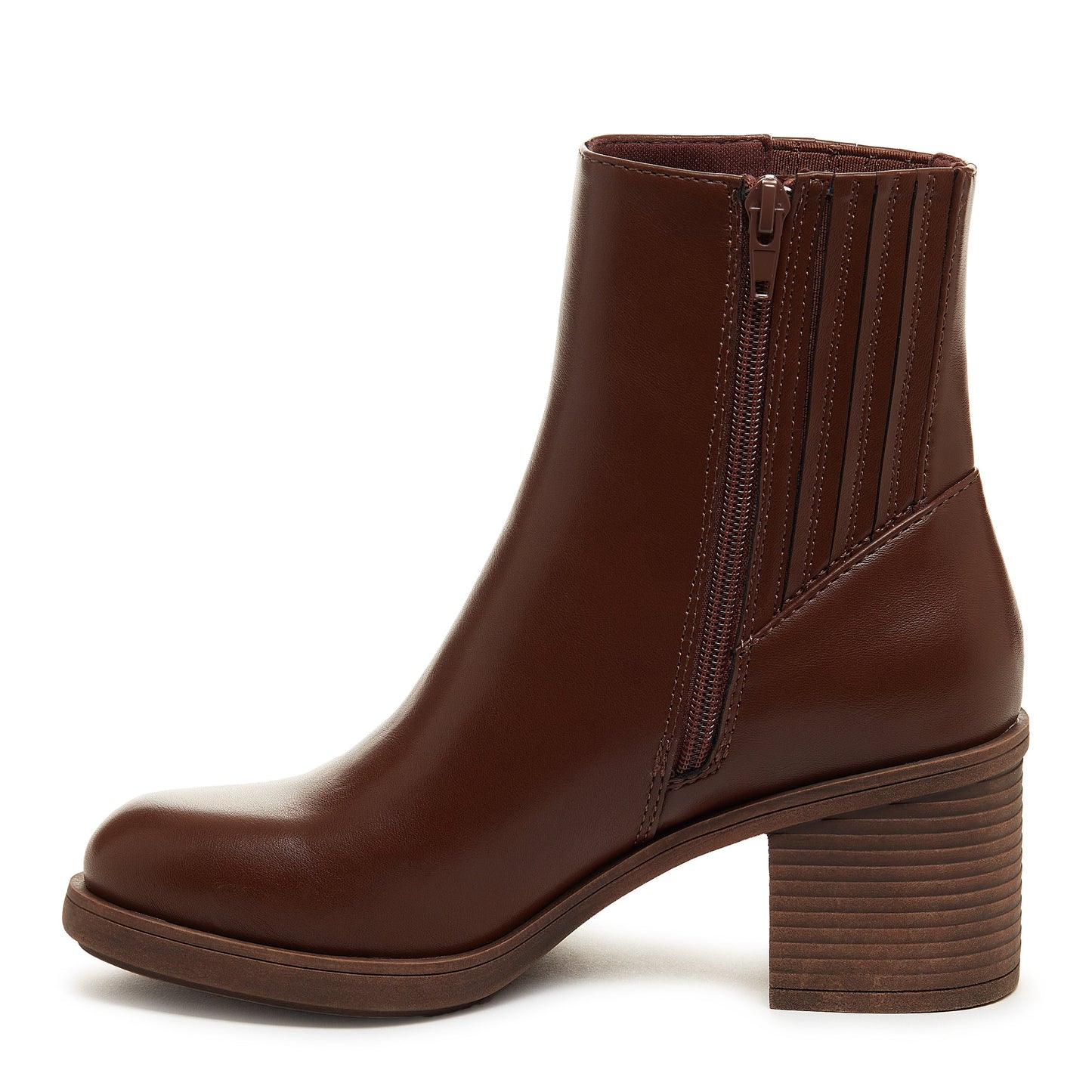 Sonora Brown Platform Chelsea Boots