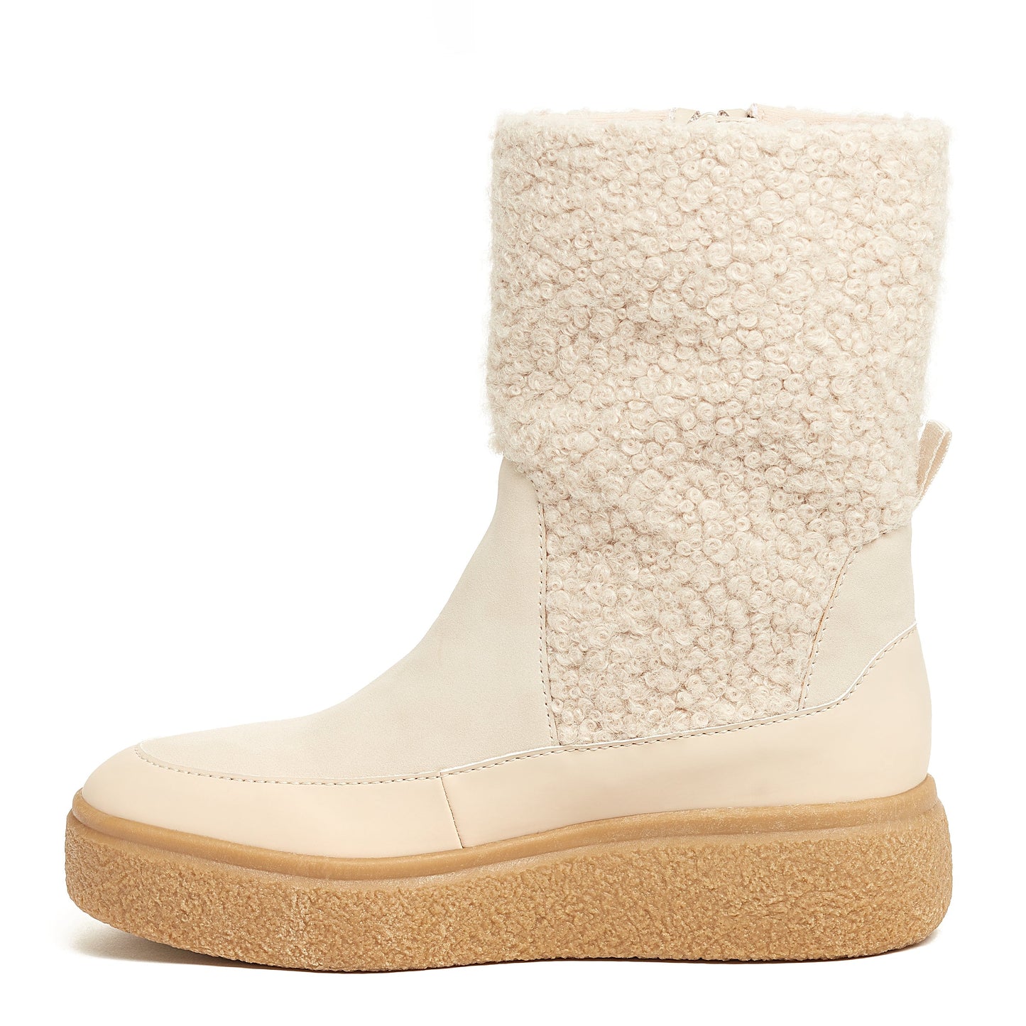 Alora Ivory Wool Boot