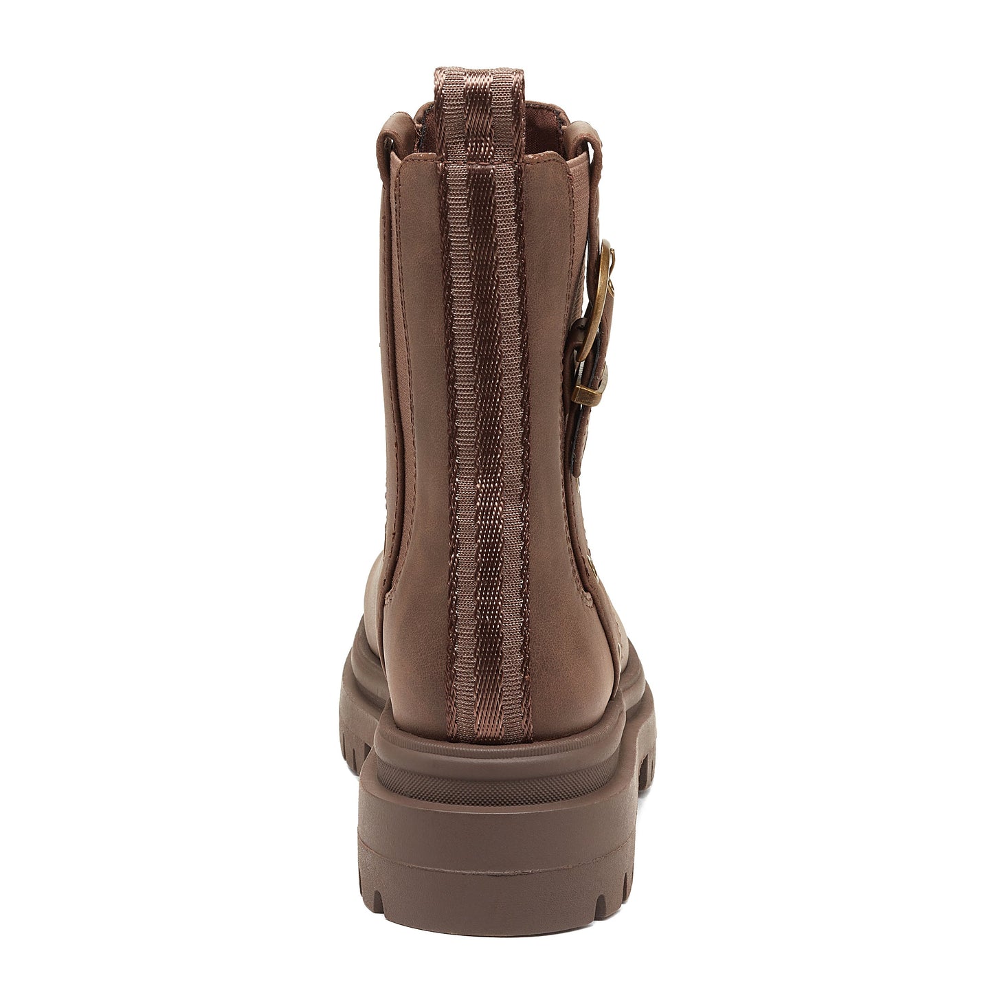 Dekko Brown Buckled Ankle Boot