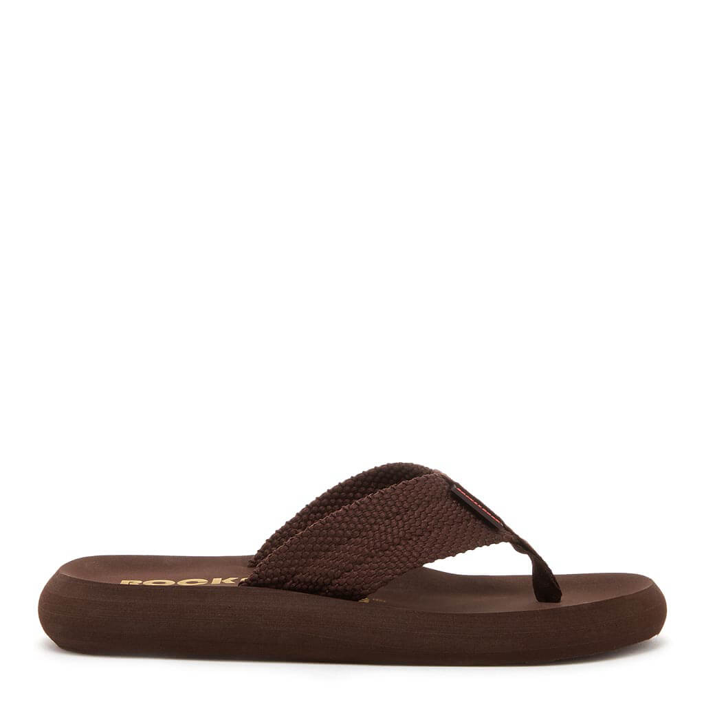 Sunset Brown Webbing Flip Flops