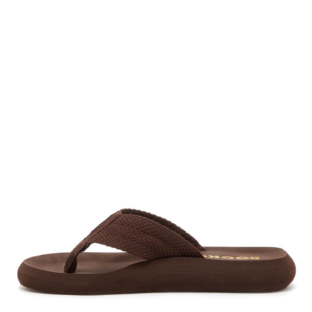 Sunset Brown Webbing Flip Flops