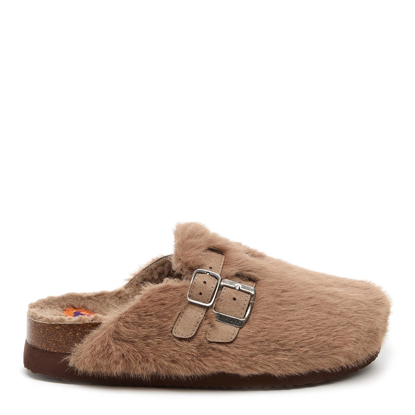 Abel Plus Fuzzy Taupe Clogs