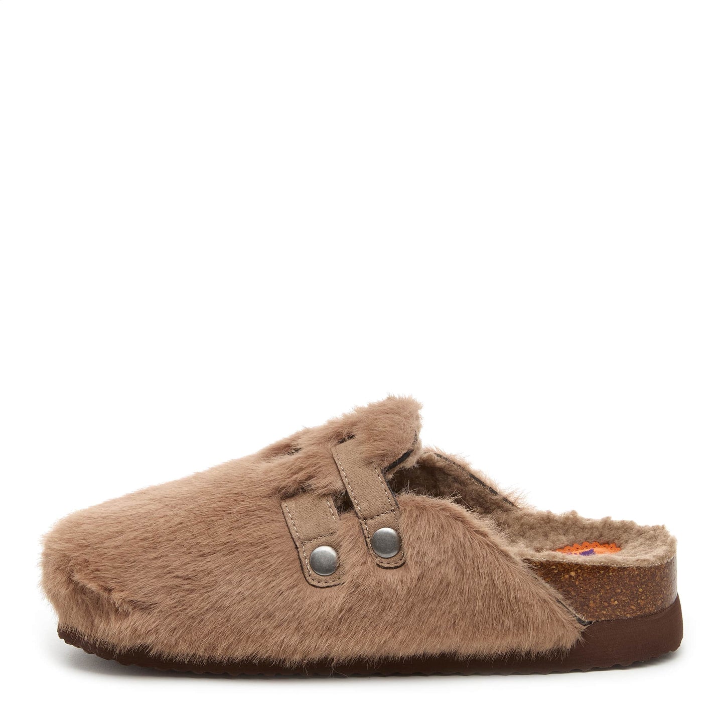 Abel Plus Fuzzy Taupe Clogs