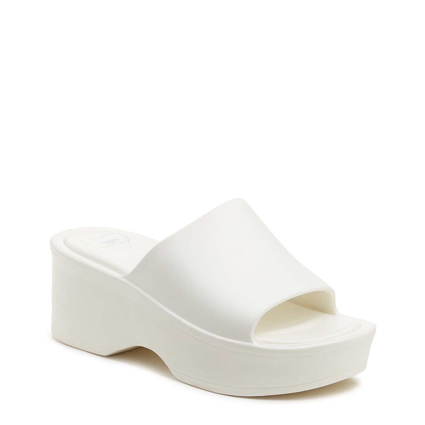 Petal Off White Platform Slide Sandals