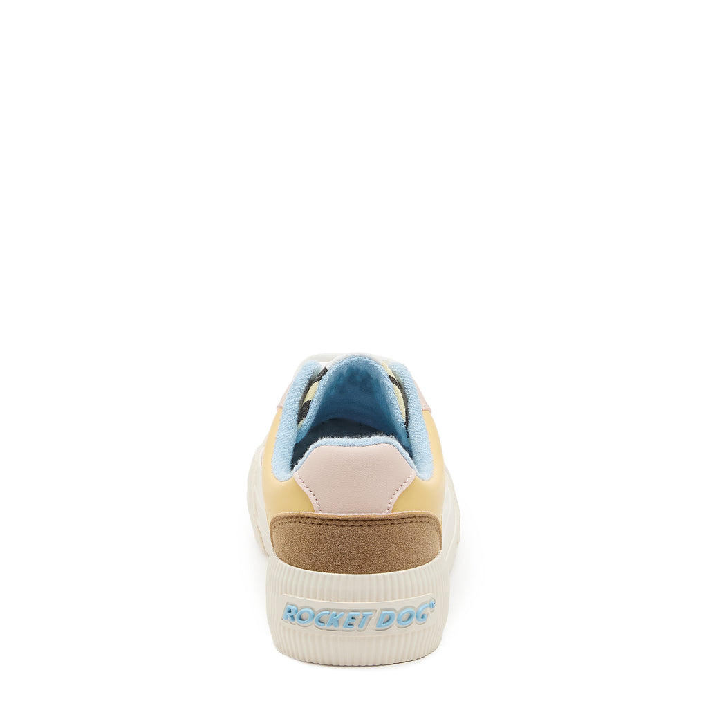 Cheery Peach Combo Colour Block Trainers