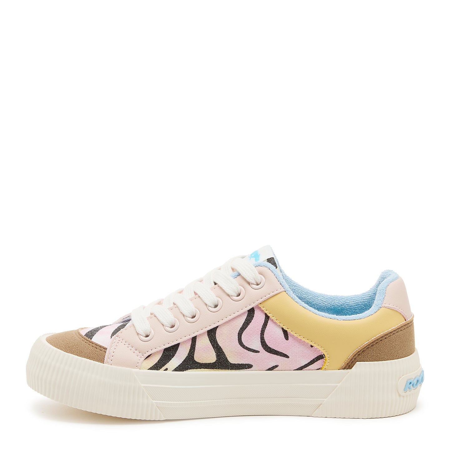 Cheery Peach Combo Colour Block Trainers