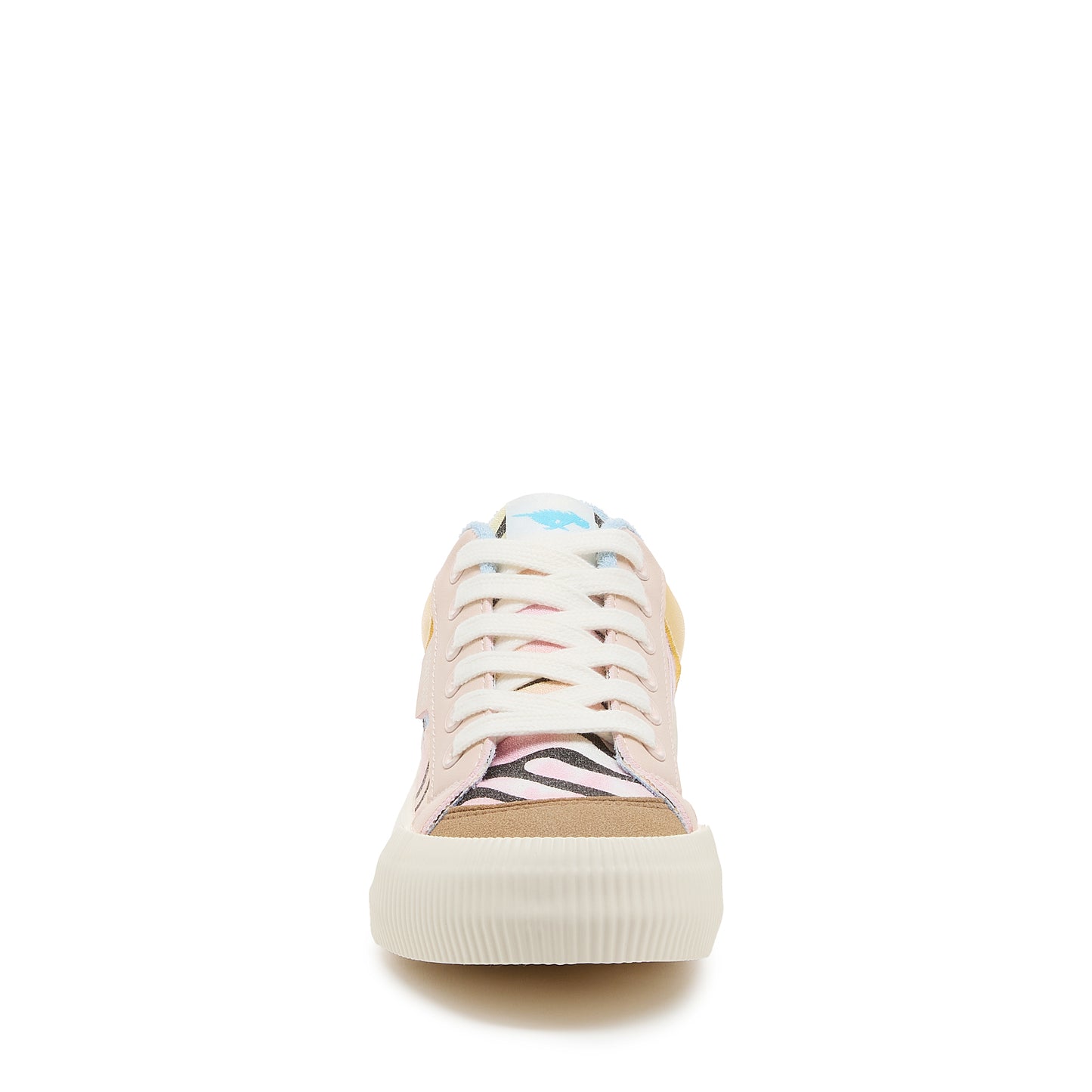 Cheery Peach Combo Colour Block Trainers